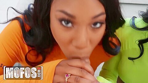 Stunning Ivey Challenges Nadia Suck Fuck Will Pounder Better