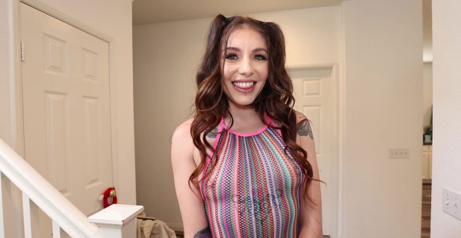 video tattooed Brenna Mckenna sucking man's dick