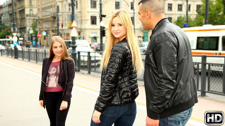 Alessandra Jane & Cherry Bright & Tony in Stroke And Suck - EuroSexParties