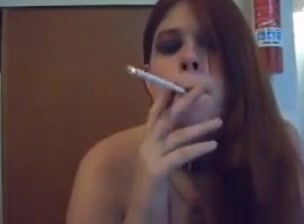 Elizabeth Douglas age 21 having Virginia Slims 120s webcam