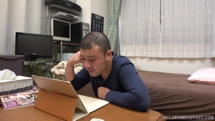 Busty Mishima Natsuko rides a long fat cock while her tits bounce