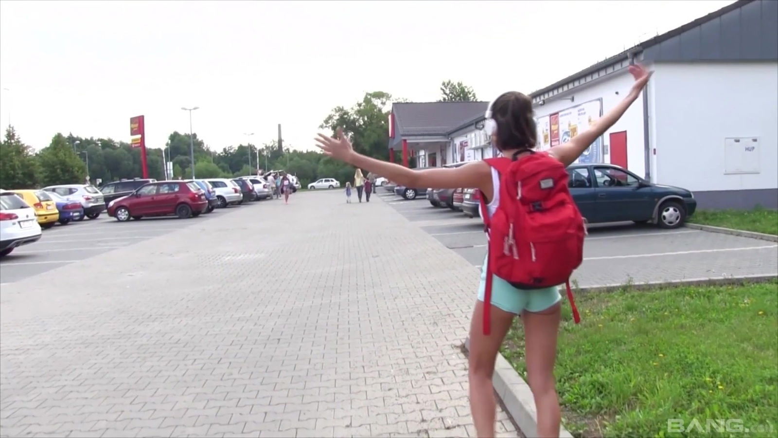 Amazing Antonia Sainz and her naughty friend like to get naked outdoors