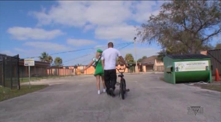 Krystal Banks sitting on her partner's face rubbing it with her cooch