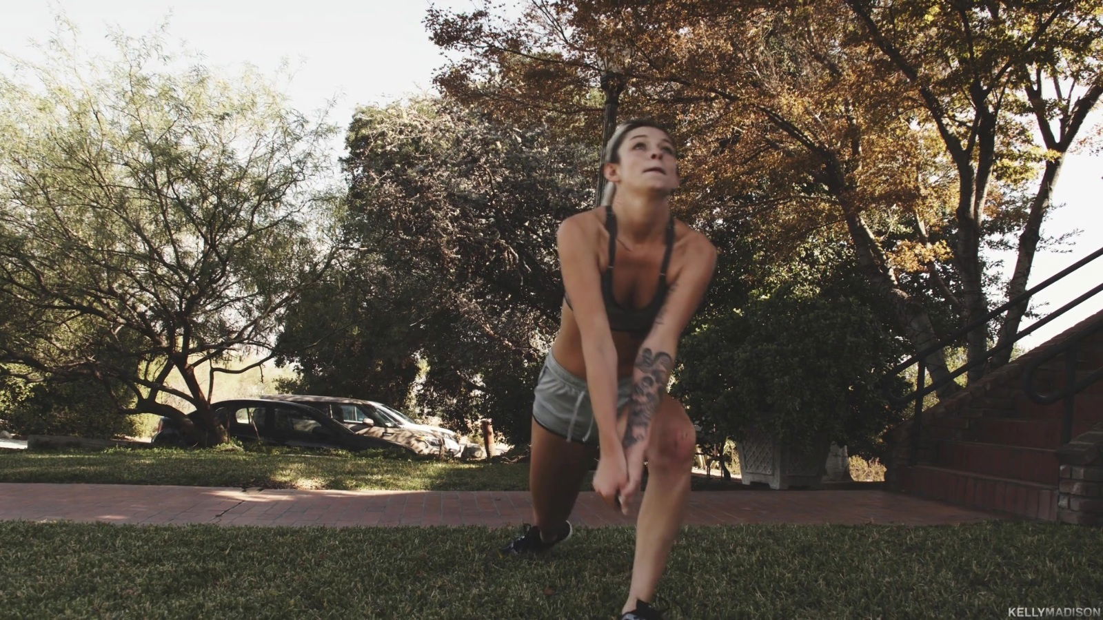 Bending milf Aspen over some serious pussy pounding