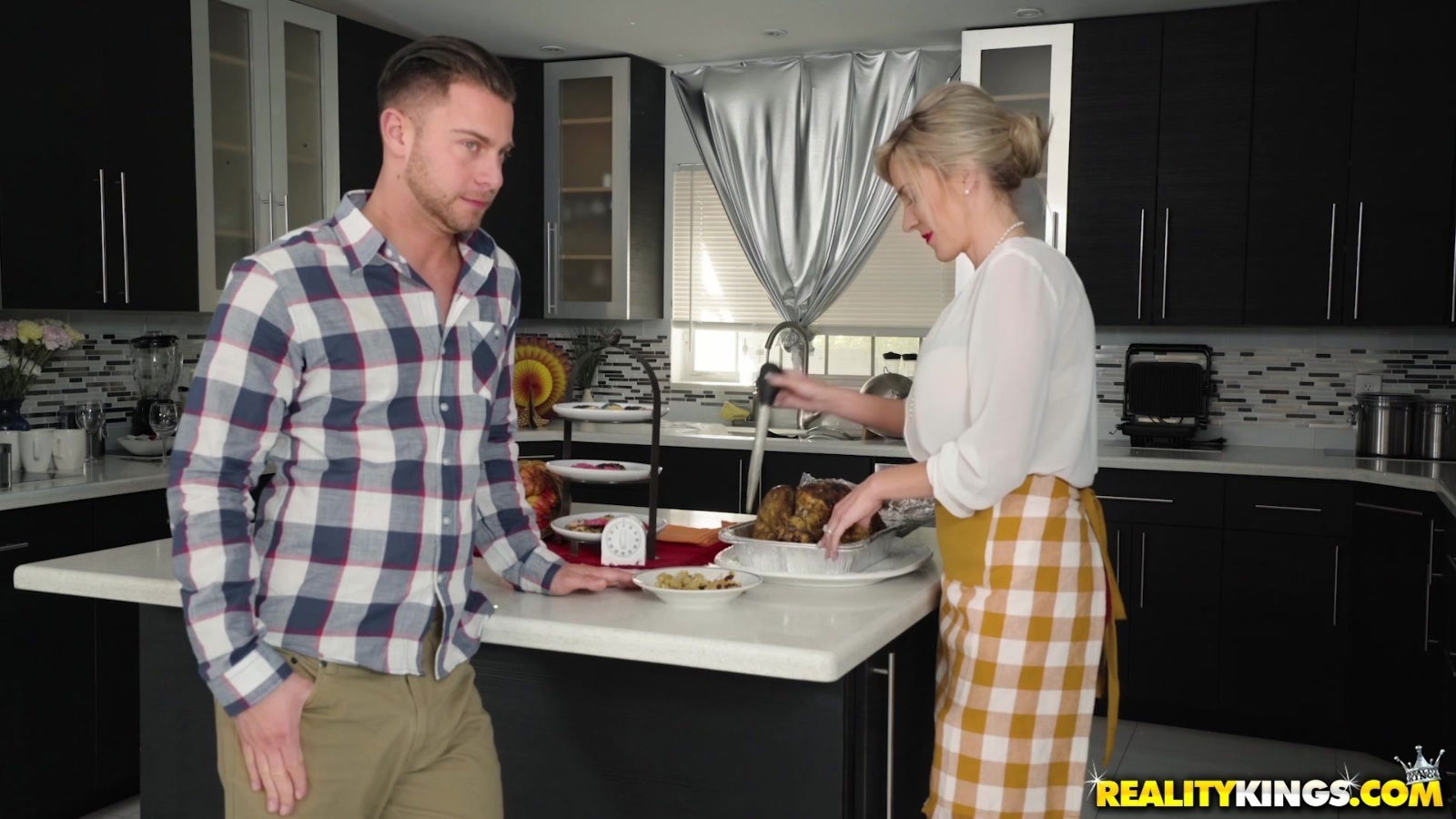 Evelin Stone and Blake Morgan enjoy sharing a handsome man's dick