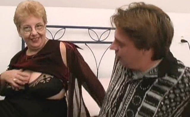 Grabbing Ann's mature saggy tits and demolishing her experienced pussy