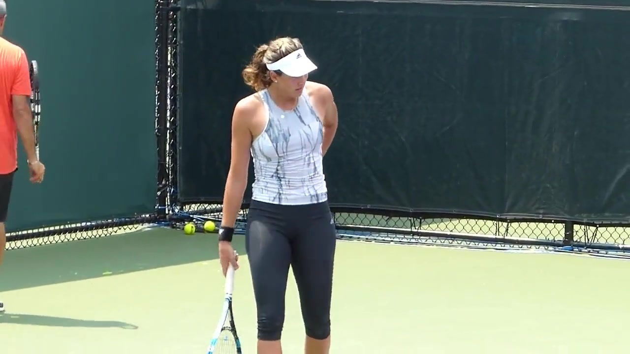 Garbine muguruza sexy practice