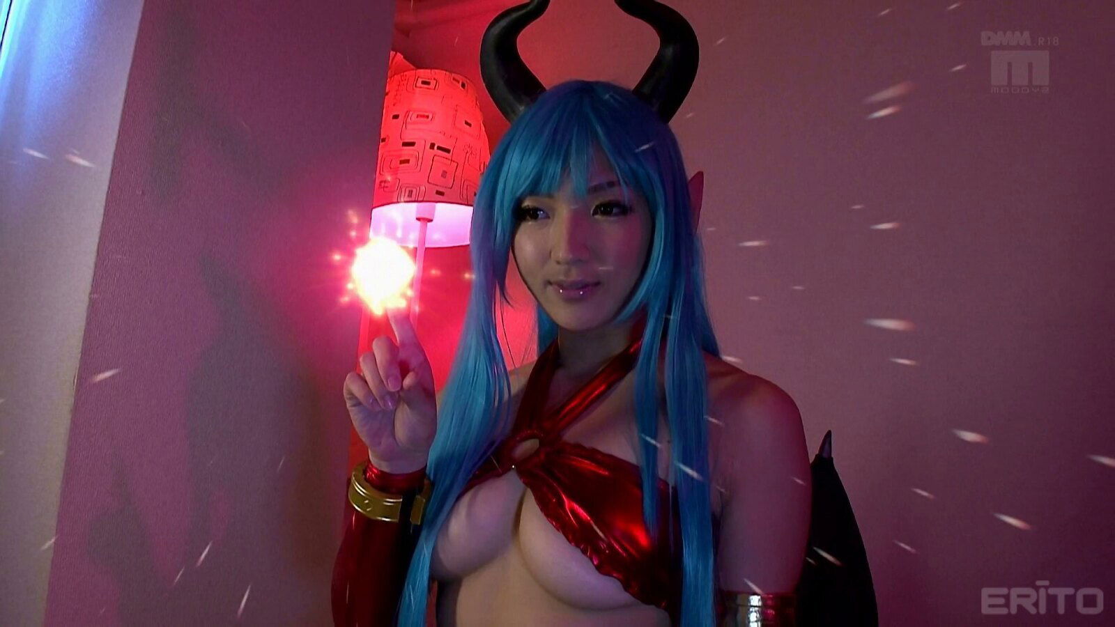 Boning an Asian babe with a cool blue wig Shiori Kamisaki