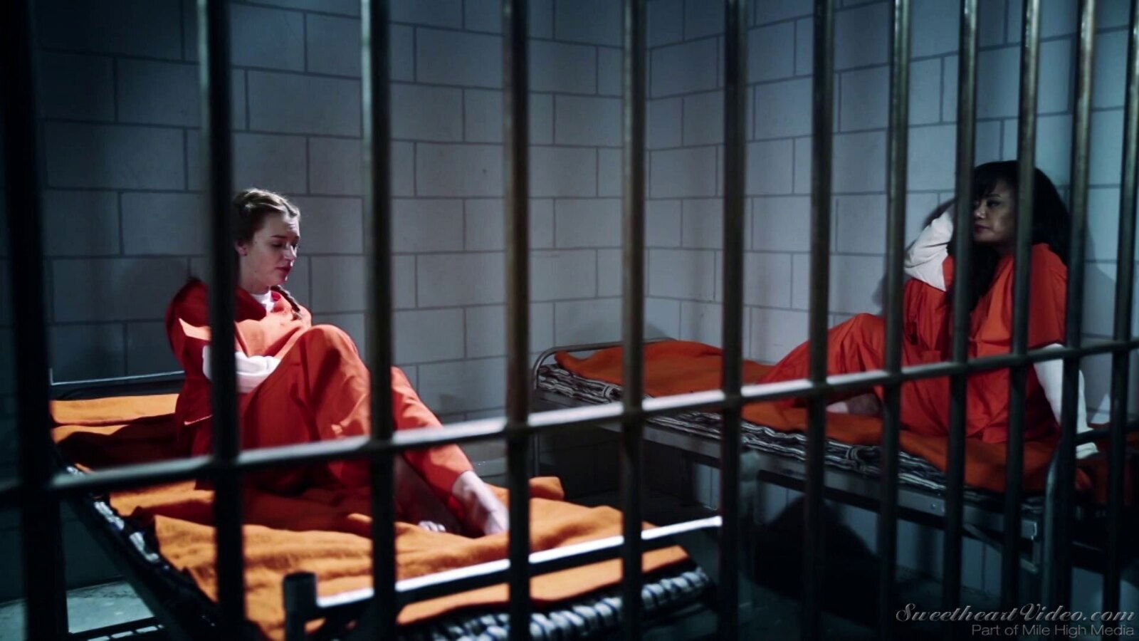 Blake and Annie are having a great lesbian adventure in the prison