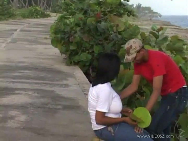 Kristina Milan gives a titjob and gets her black shaved pussy smashed