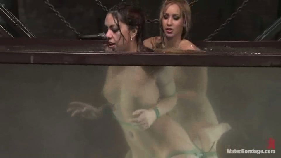 Sexy chick mistress water bondage video