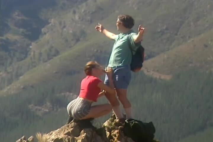 Hot Gabriella Wolf gets threesomed in the mountains