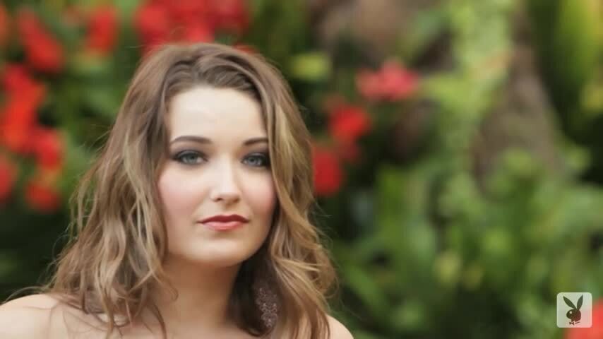 Beautiful Christine Veronica shows body garden