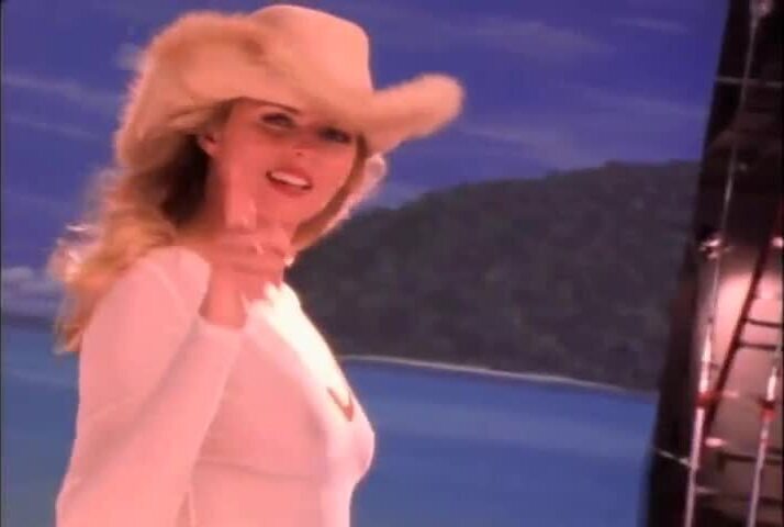 Arlene Baxter doesn't resist the temptation to show her body