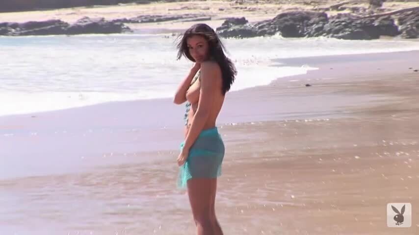 Jo Garcia Is Joyous To Be Stripping On The Beach