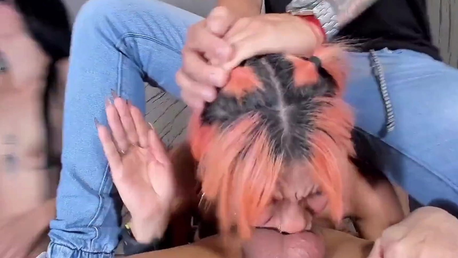 Amateur Babes Take Intense Blowbang with Wild Finish