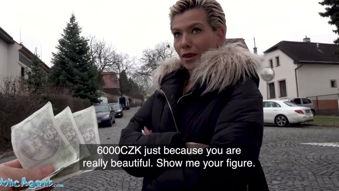 Busty Subil throats stranger's dick street fucks later