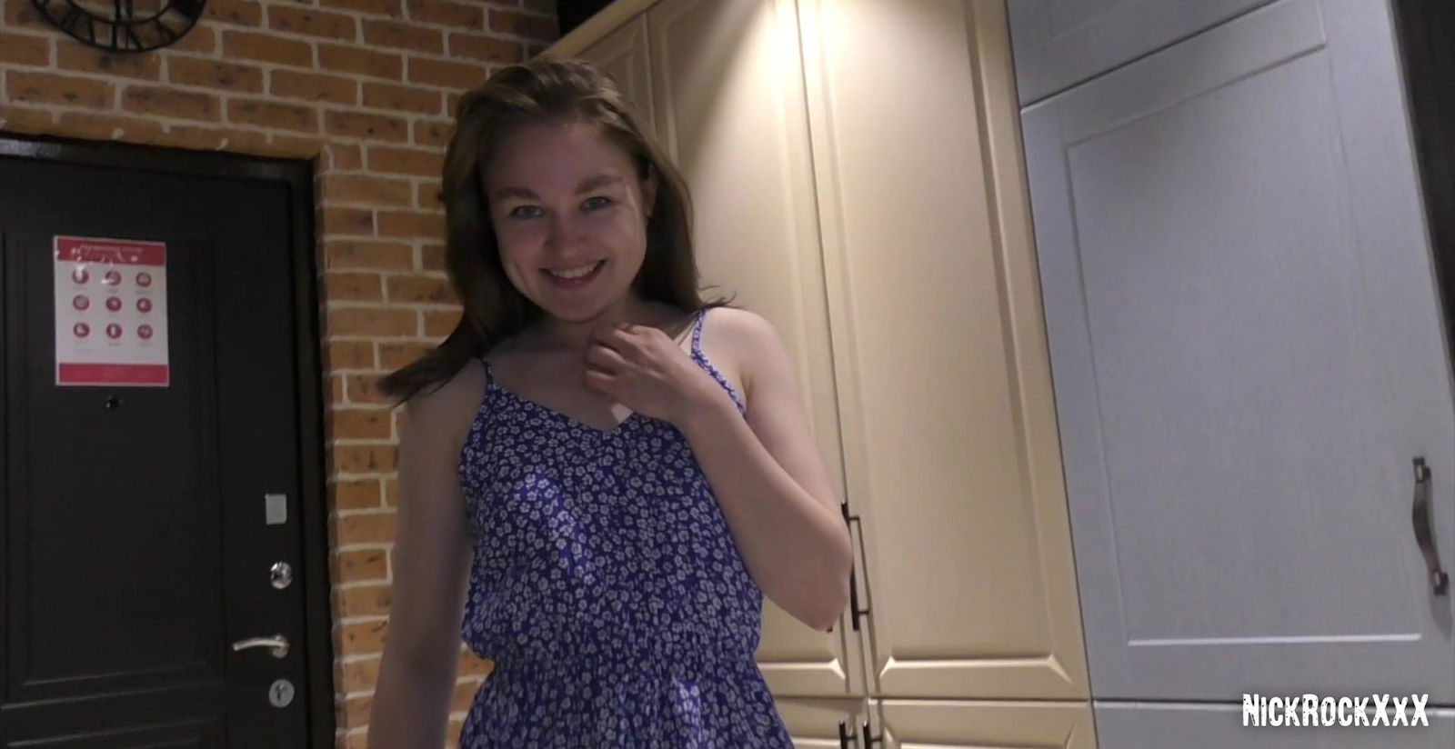 Charming teen stuffed hardcore action