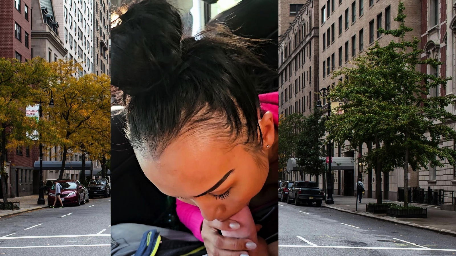 Thai MILF big cock car blowjob in public