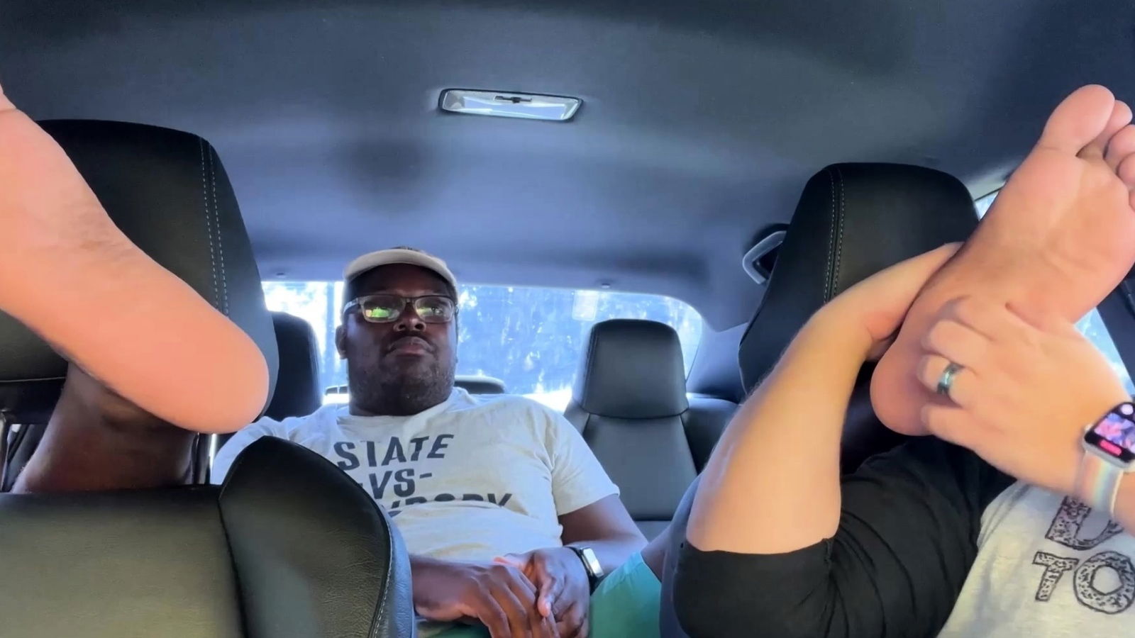 Black Bear Aaron Giggles Hard While Matt Tickles