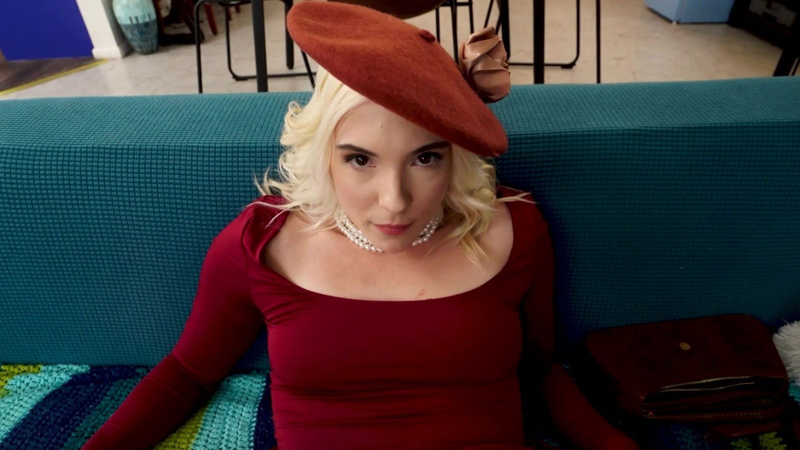 Amber Maddie blows rides stepbrother while their stepmom watches