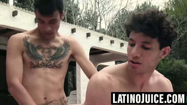 Latin studs Nicolas Ayun fuck each other intensely