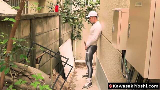 Yoshi Kawasaki tugs crotch barrier unloads