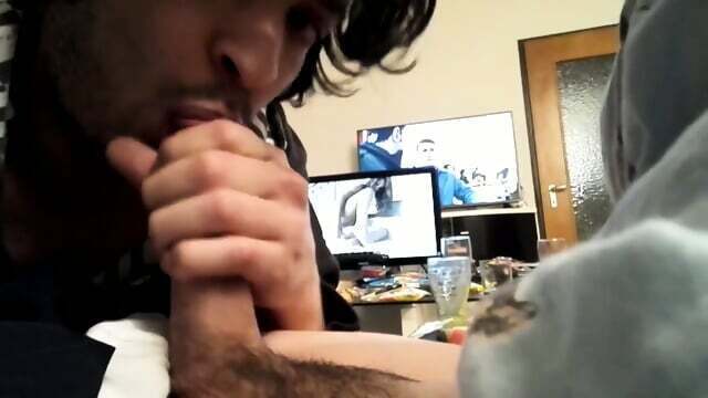 Twink's Blowjob Cumshot Before