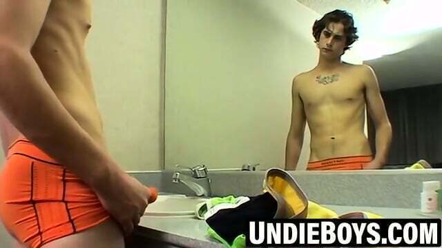Twink Joey Steels wanking blast underwear