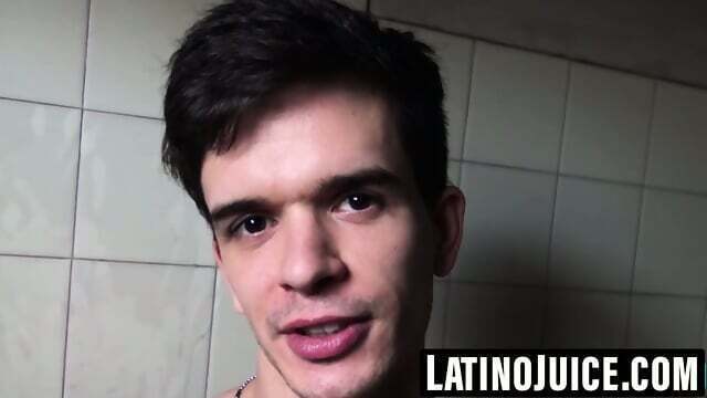 Twink Sebastian teases thick with skilled tongue