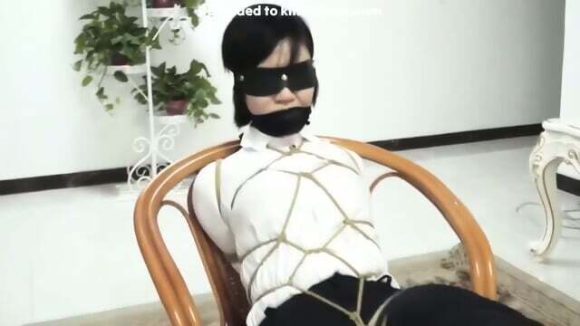 Asian Girl Shibari Chair