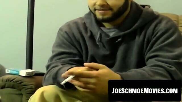 Young stud strokes before dogging perv