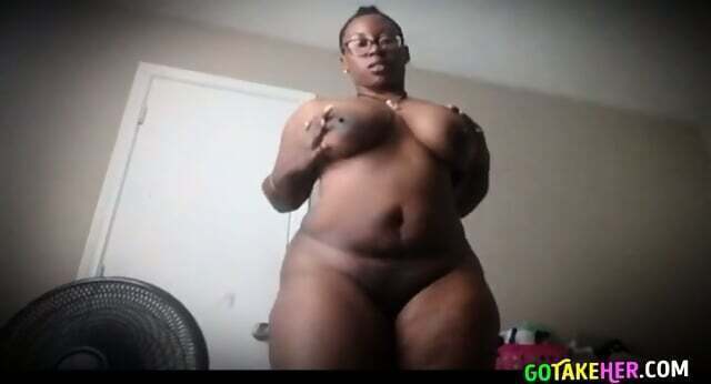 Curvy Black Beauty Strips Teases