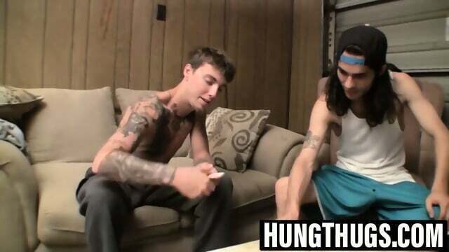 Hairy Thugs Sync Strokes Till Simultaneous Climax