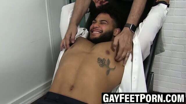 Latino Hulk Tied Tickled Into Breathless Giggles