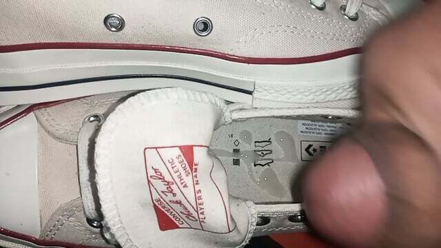 CUMSHOT INTO CONVERSE