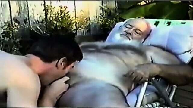 Young Sucks Hairy Grandpa