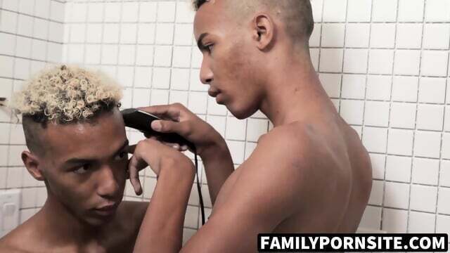 Twink twins Dante Diego masturbate bathroom