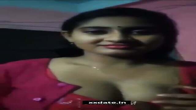 Newly married sexy wife fucking pressing boobs husband