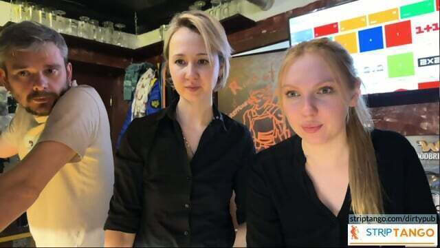 College Girl Licks College Girl during their work fast food!