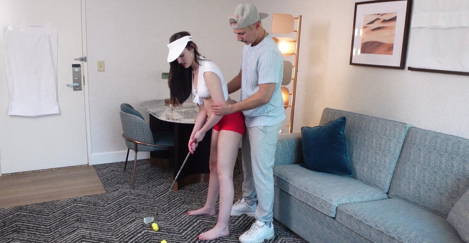 Brunette teen Julia James gets shaved pussy railed