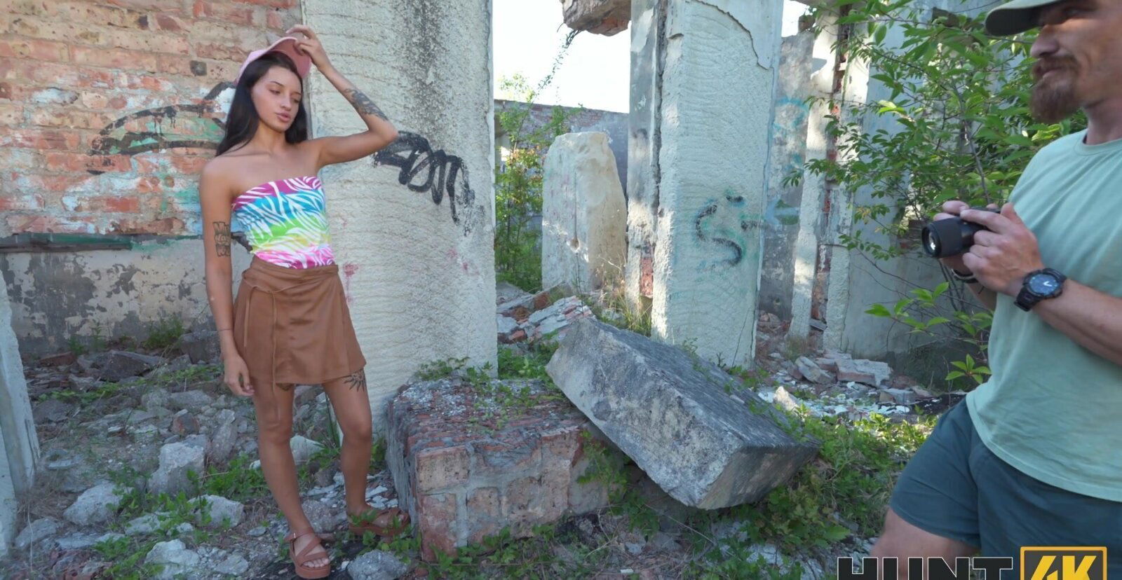 Skinny brunette Tender gets fucked boyfriend