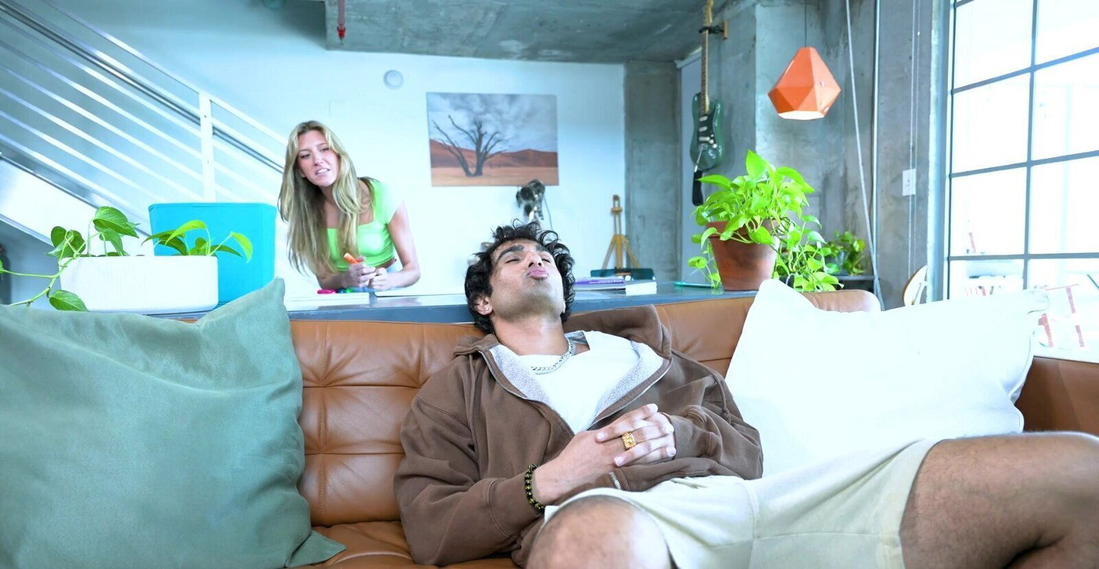 Addison Vodka rides Zane Walker’s reverse cowgirl with long hair flowing