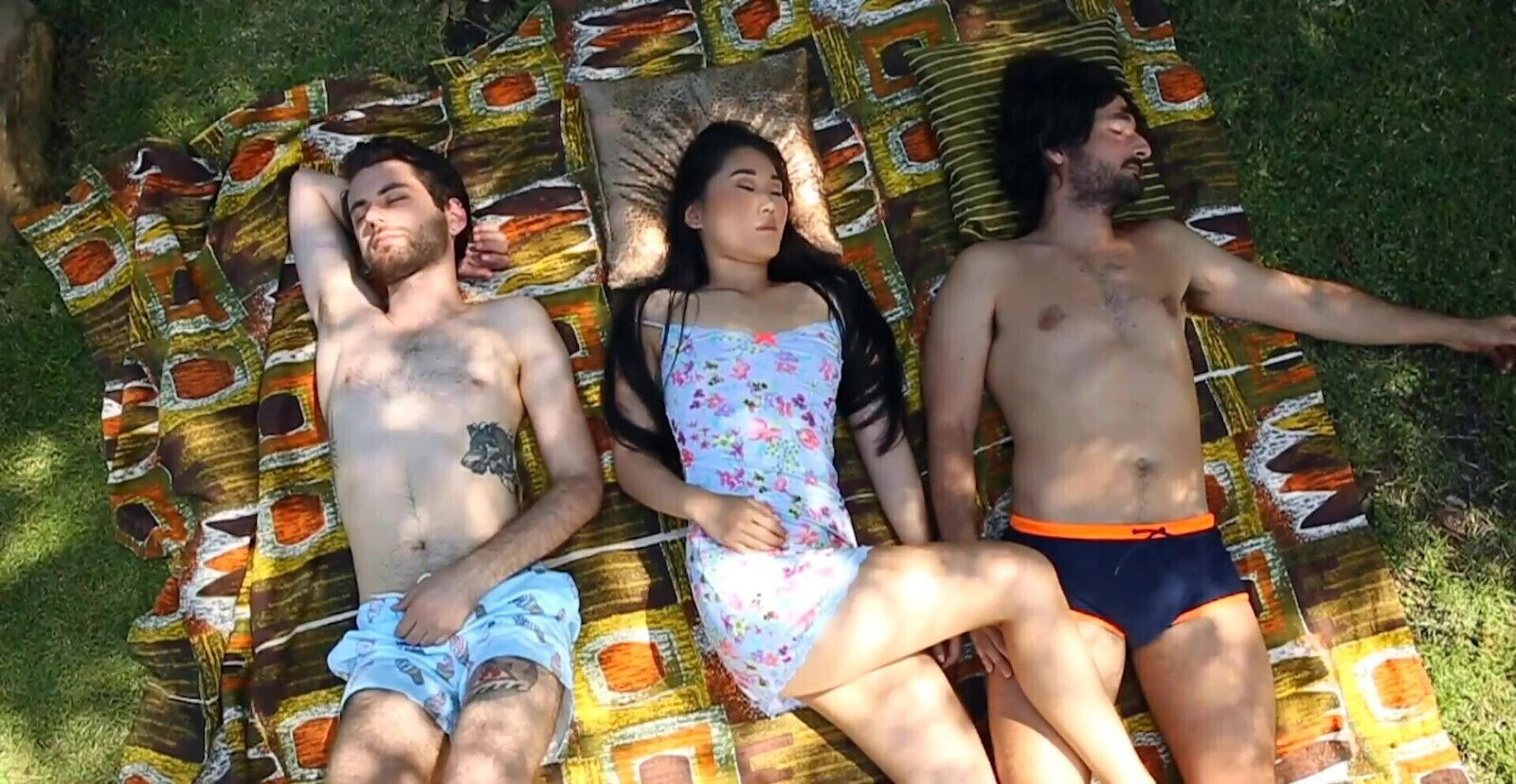 Asian beauty Katana enjoys intense threesome with Dante Dionys Gris