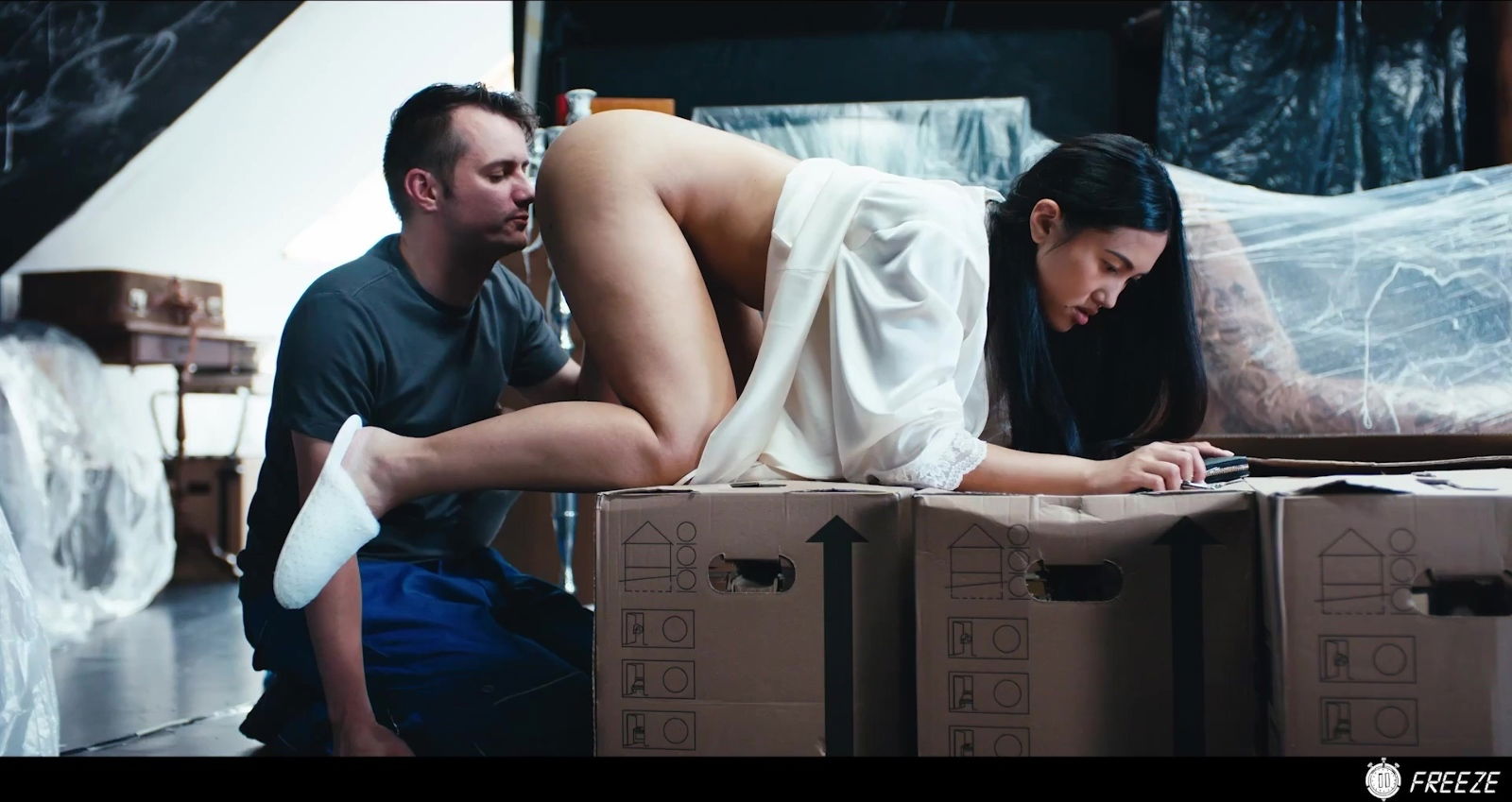 thai girl froze place lucky have with pussy