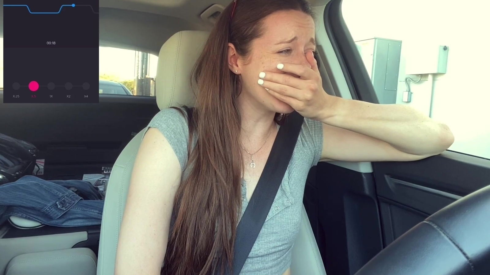 Starbucks Drive Thru Orgasm: Lush Control Makes Teen Hard