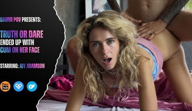 Playful Stepsis Adamson tricks play truth dare rides mouth