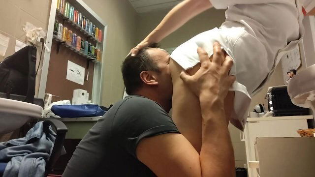 coroner licks morgue's dressing room. Then fucks squirt