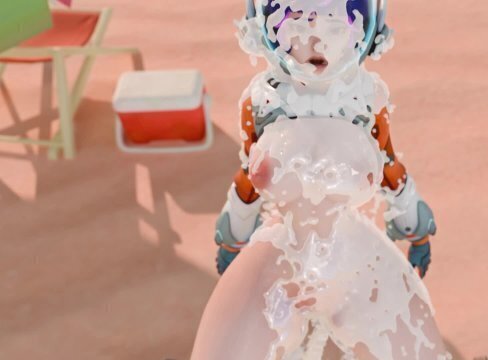 Releasing Massive Cumshot inside Juno from Overwatch