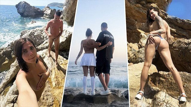 Beachside Romance: Turning Heads with Curvy Sexy Bikini